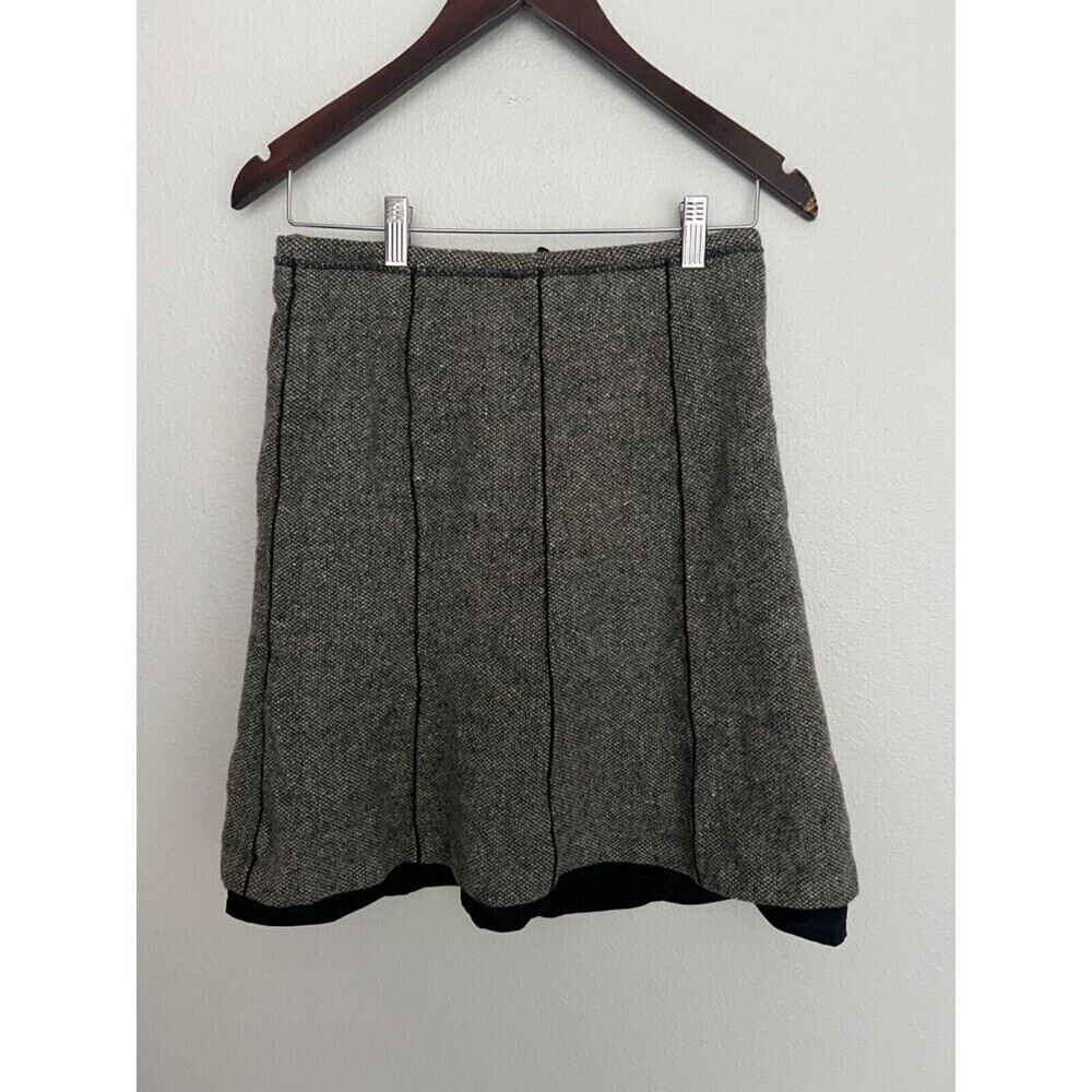 Piazza Sempione Women's Tweed A-Line Skirt Gray IT 38